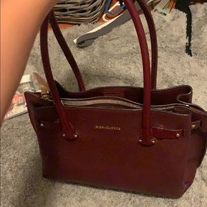 Michael Kors Addison MD tote leather color:oxblood